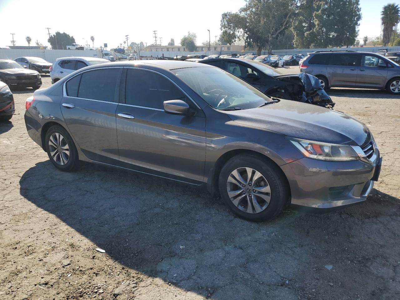 2015 Honda Accord VIN 1HGCR2F34FA002838 Copart auction photo, side / front end damage thumbnail 4