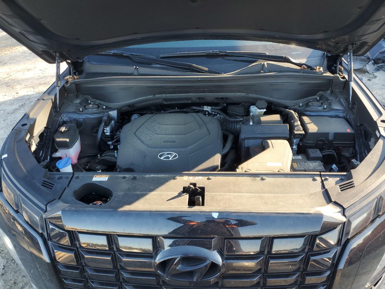 2023 Hyundai Palisade VIN KM8R24GE0PU583095 Copart auction photo, side damage thumbnail 13