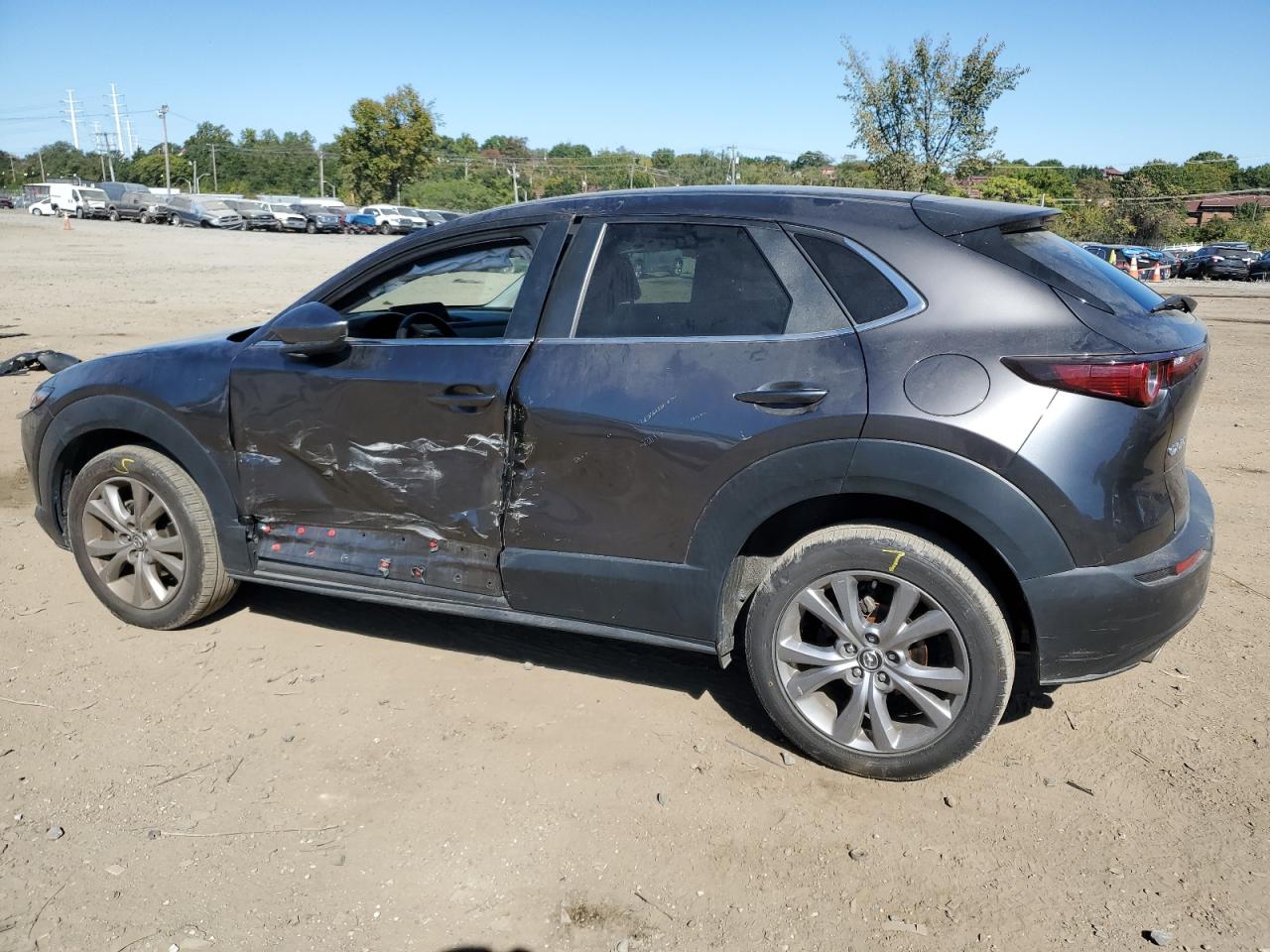 2021 Mazda CX-30 VIN 3MVDMABL3MM229602 Copart auction photo, side / minor dent/scratches damage thumbnail 2
