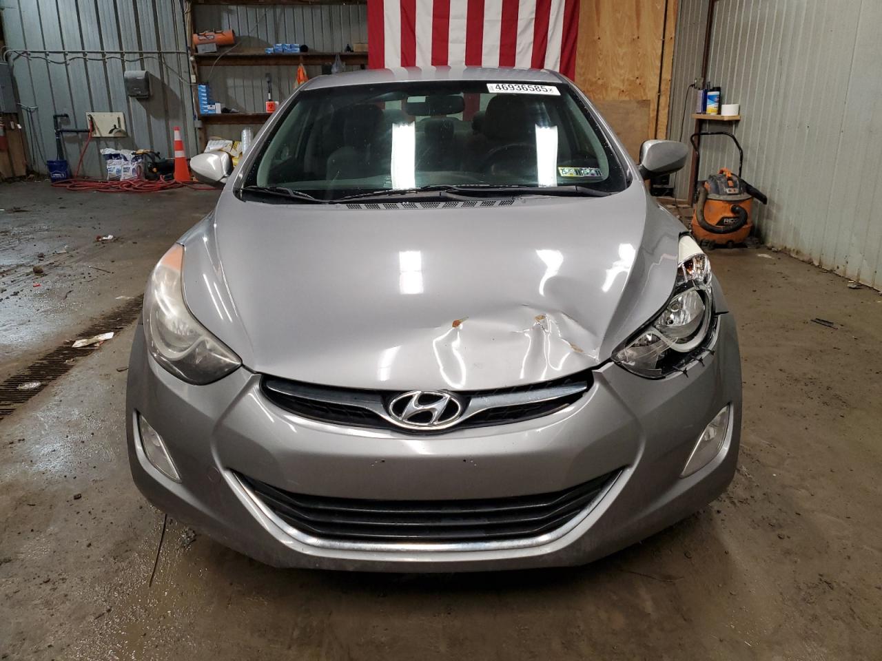 2012 Hyundai Elantra VIN KMHDH4AE0CU274996 Copart auction photo, front end / side damage thumbnail 5