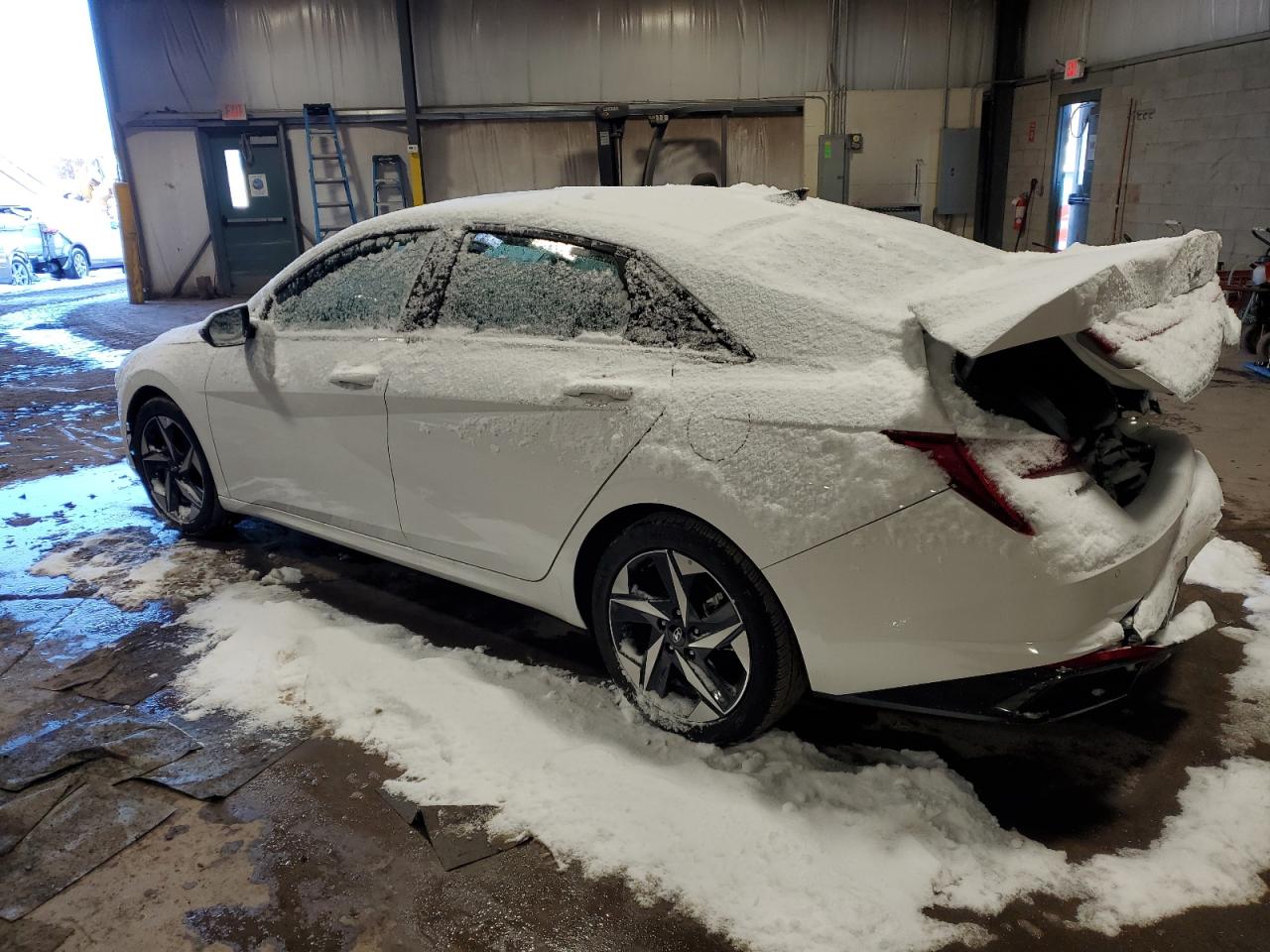 2023 Hyundai Elantra VIN 5NPLP4AG2PH105308 Copart auction photo, rear end damage thumbnail 2