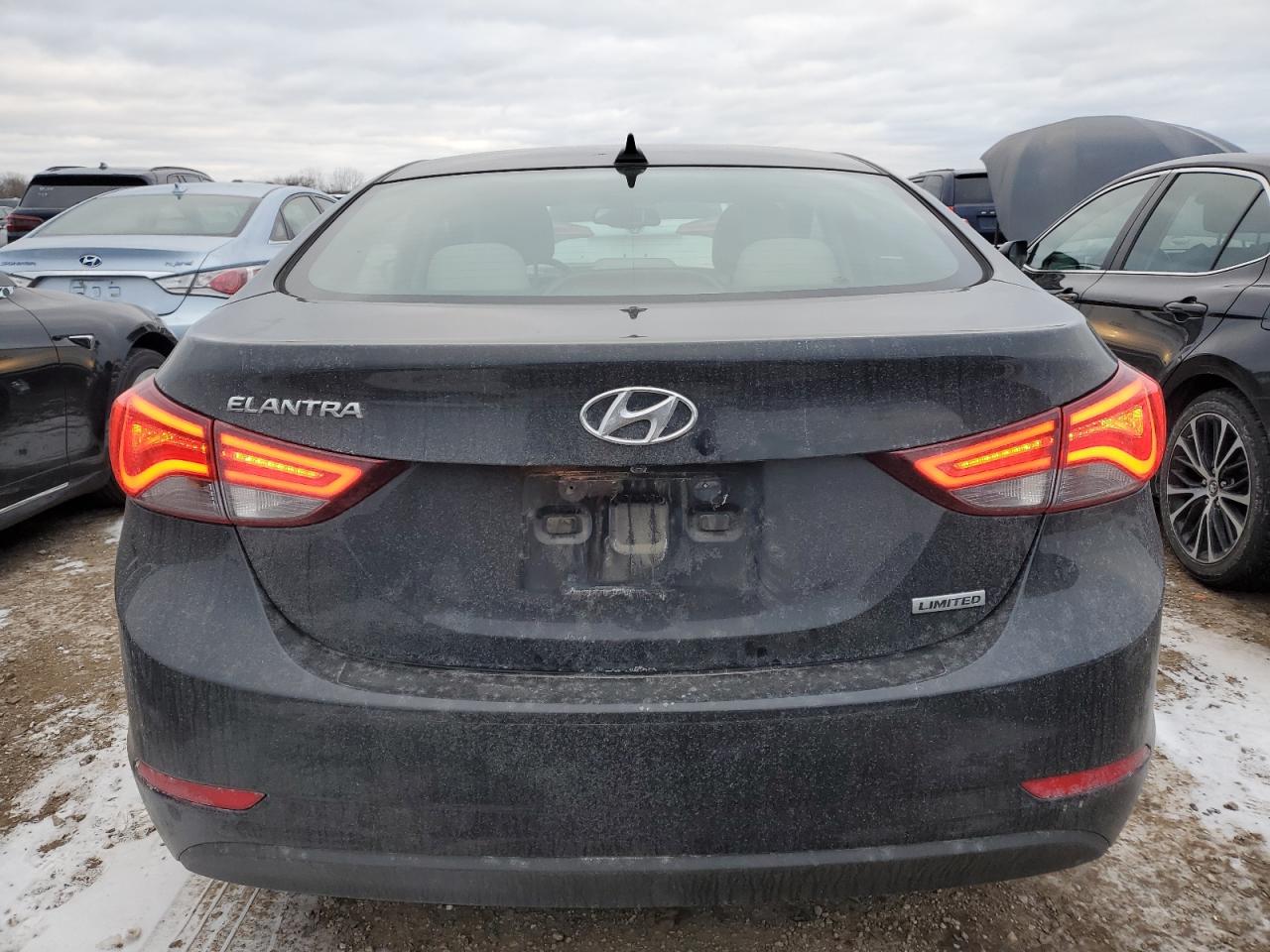 2016 Hyundai Elantra VIN 5NPDH4AE8GH781794 Copart auction photo, front end damage thumbnail 6