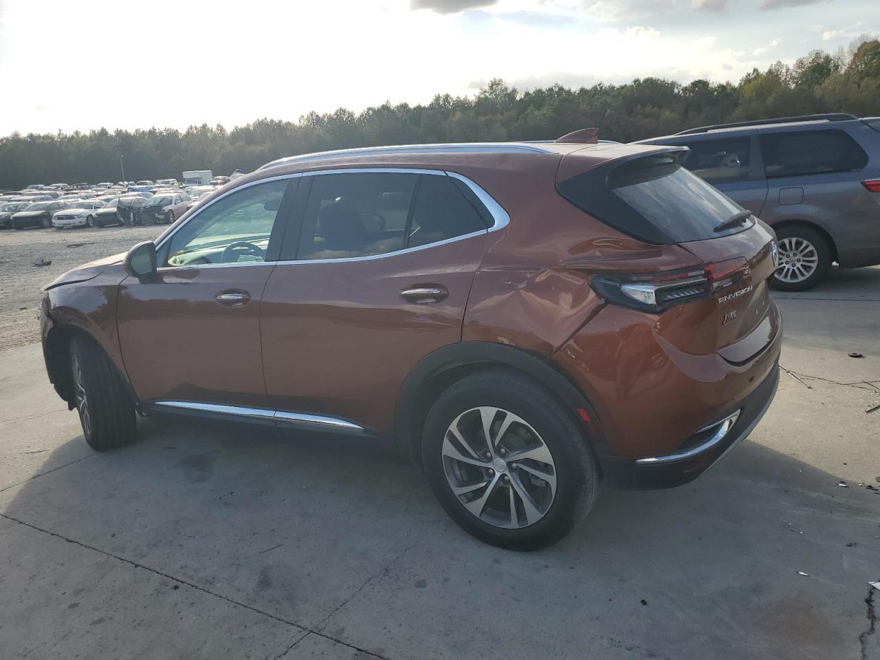 2021 Buick Envision VIN LRBFZNR43MD072438 Copart auction photo, front end damage thumbnail 2