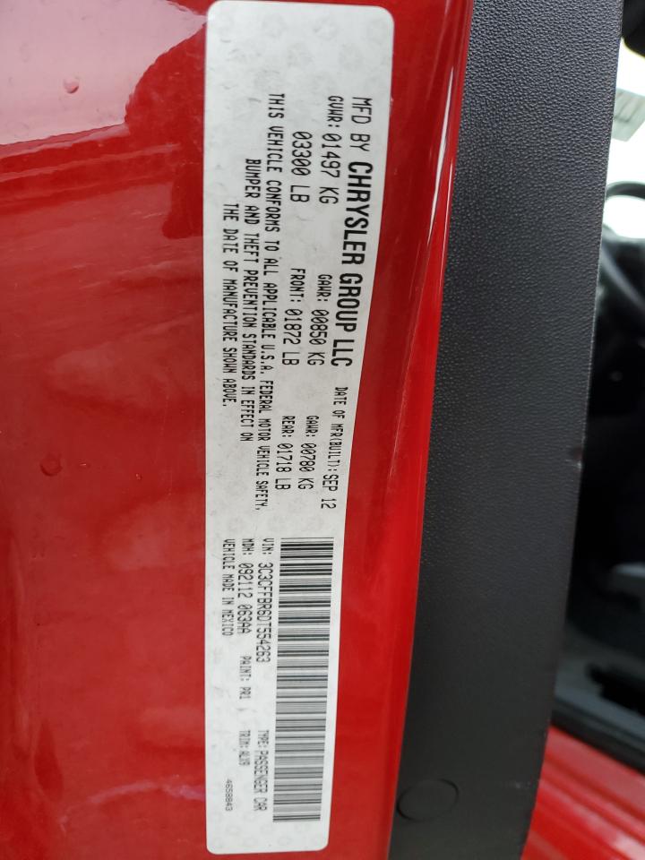 2013 Fiat 500 VIN 3C3CFFBR6DT554263 Copart auction photo, front end damage thumbnail 12
