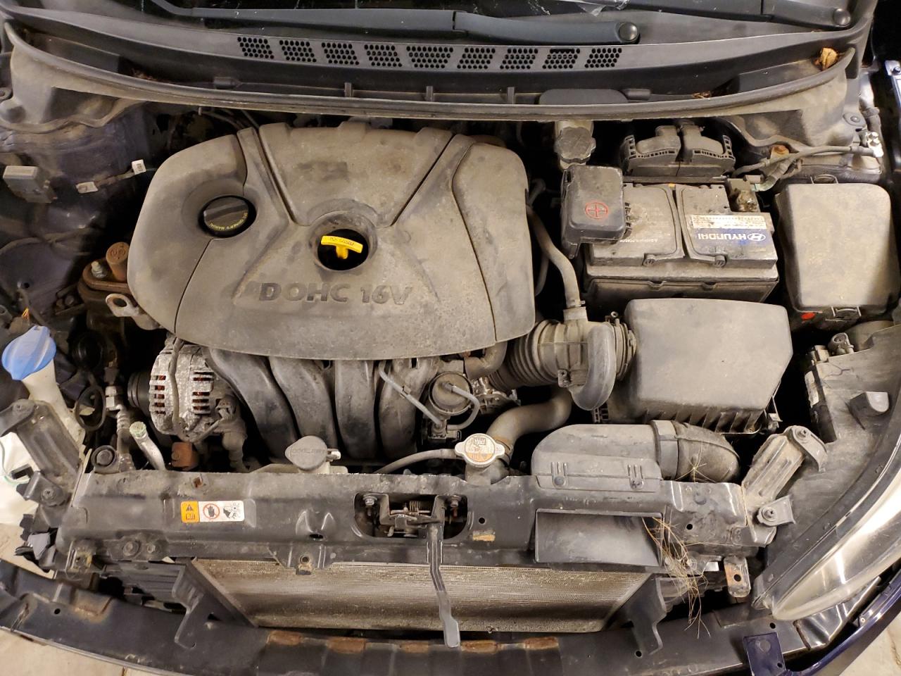 2014 Hyundai Elantra VIN 5NPDH4AE0EH477369 Copart auction photo, front end damage thumbnail 11