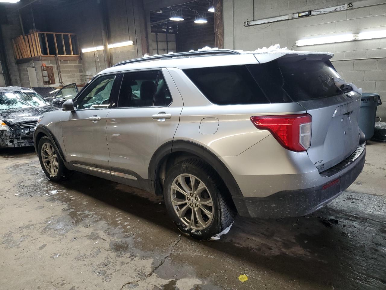 2021 Ford Explorer VIN 1FMSK8DH5MGA13403 Copart auction photo, front end / side damage thumbnail 2