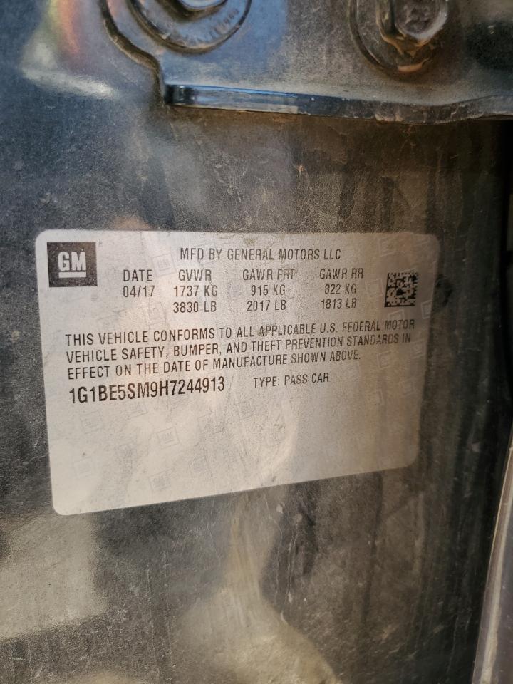 2017 Chevrolet Cruze VIN 1G1BE5SM9H7244913 Copart auction photo, all over damage thumbnail 13