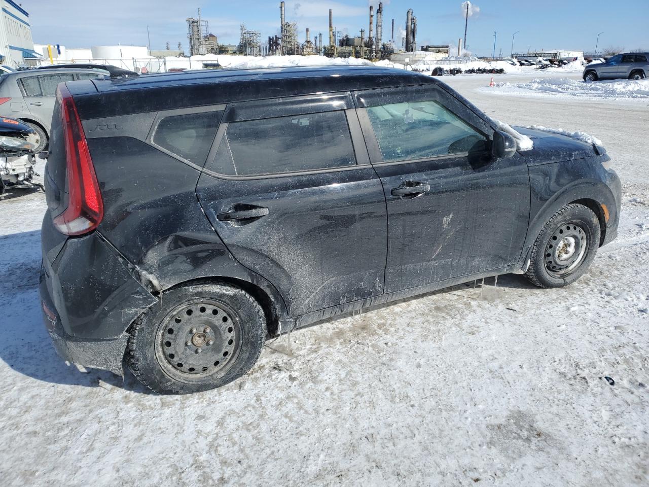 2022 KIA Soul VIN KNDJ33AU9N7173836 Copart auction photo, rear end damage thumbnail 3
