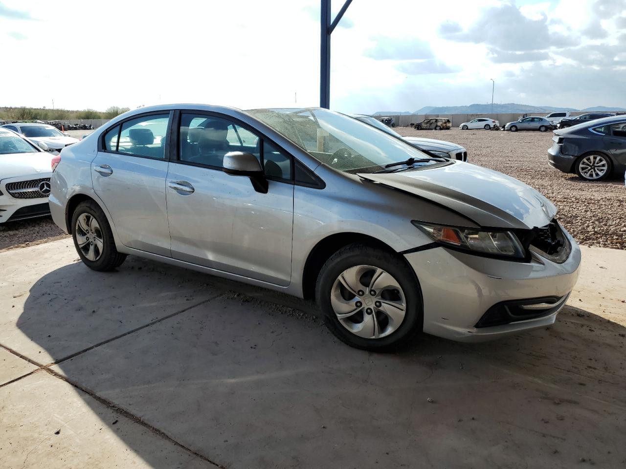 2013 Honda Civic VIN 19XFB2F55DE094540 Copart auction photo, front end damage thumbnail 4