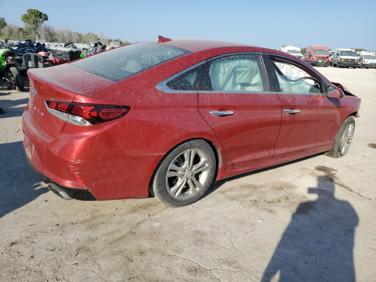 2019 Hyundai Sonata VIN 5NPE34AF6KH752251 Copart auction photo, front end damage thumbnail 3