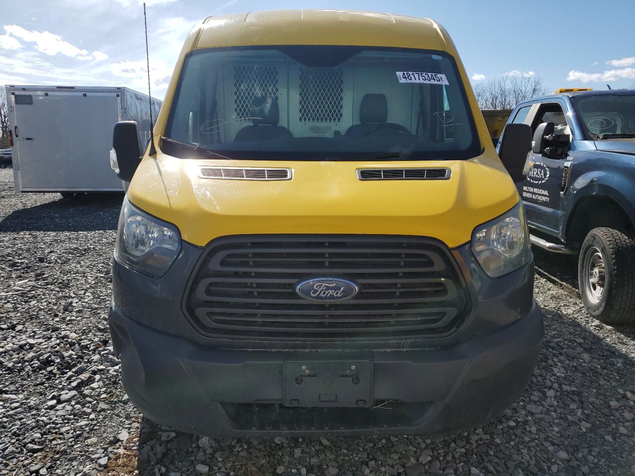 2015 Ford Transit VIN 1FTNR1CM0FKB19616 Copart auction photo, rear end / front end damage thumbnail 5