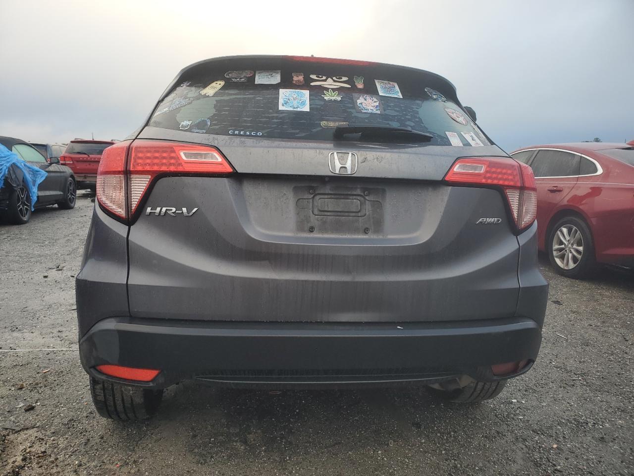 2018 Honda HR-V VIN 3CZRU6H3XJG716067 Copart auction photo, burn damage thumbnail 6