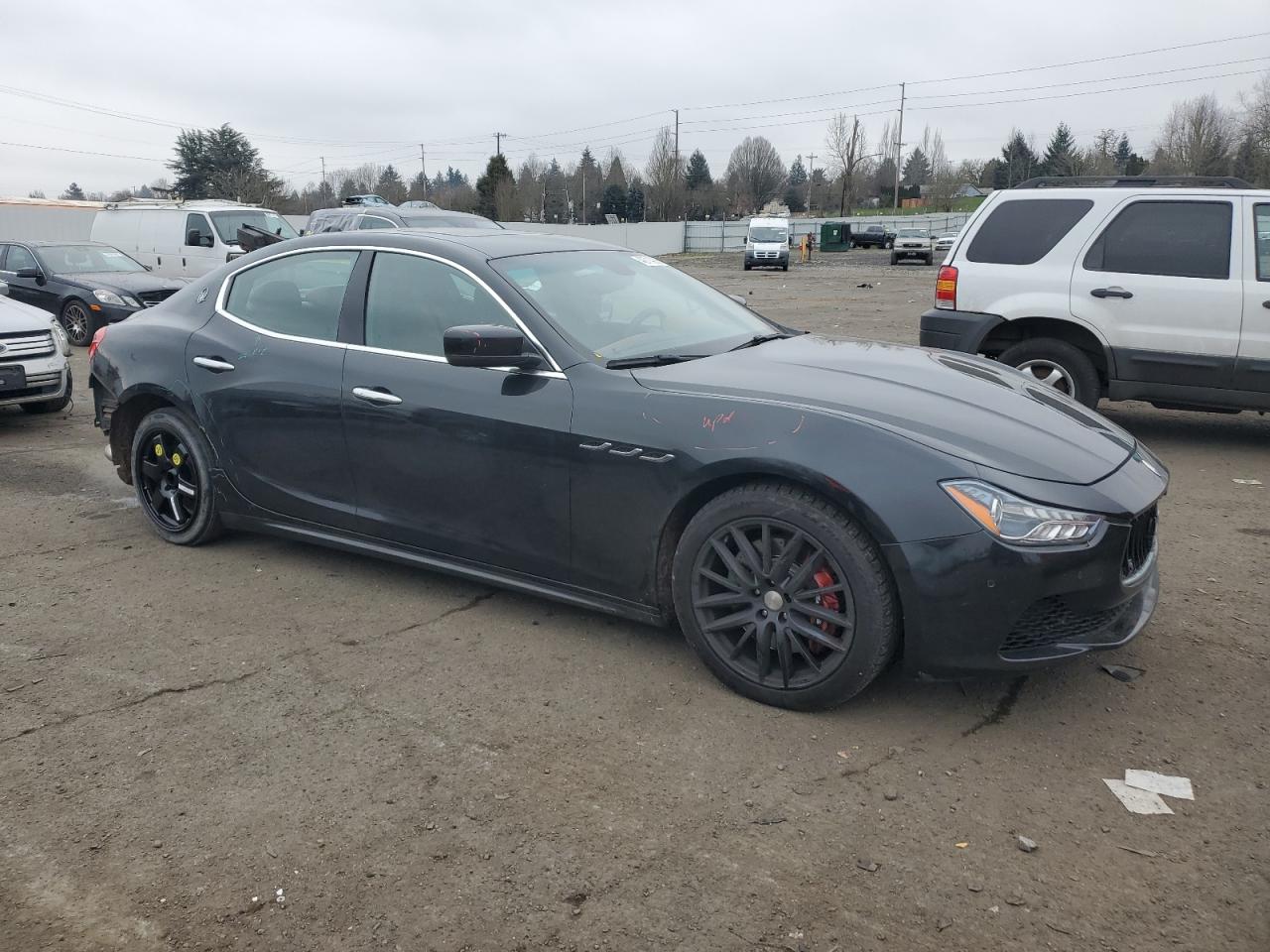 2014 Maserati Ghibli VIN ZAM57RTA3E1089652 Copart auction photo, side damage thumbnail 4