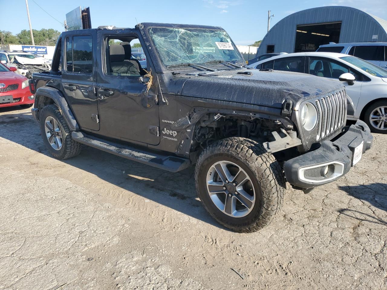 2020 Jeep Wrangler VIN 1C4HJXEN4LW213662 Copart auction photo, all over / water/flood damage thumbnail 4