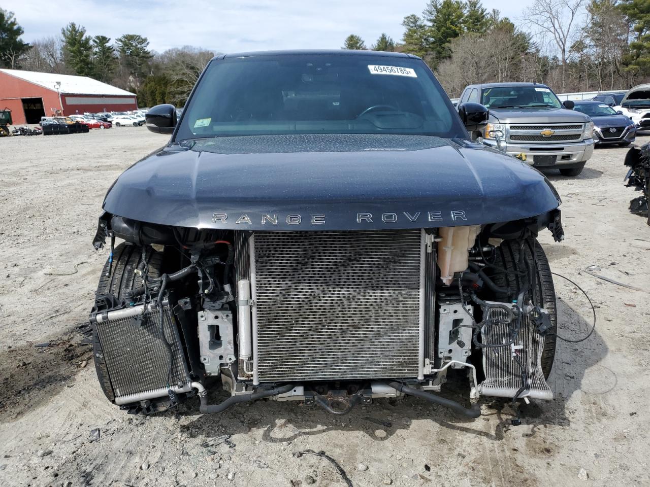 2018 Land Rover Range Rover VIN SALWV2SV7JA406930 Copart auction photo, front end / side damage thumbnail 5