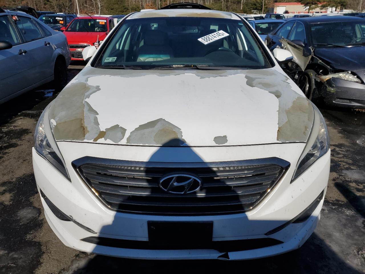2015 Hyundai Sonata VIN 5NPE34AF8FH016580 Copart auction photo, rear end / minor dent/scratches damage thumbnail 5