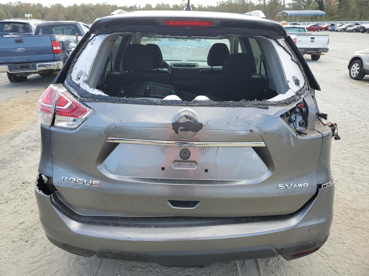 2015 Nissan Rogue VIN KNMAT2MV5FP549626 Copart auction photo, rear end damage thumbnail 6