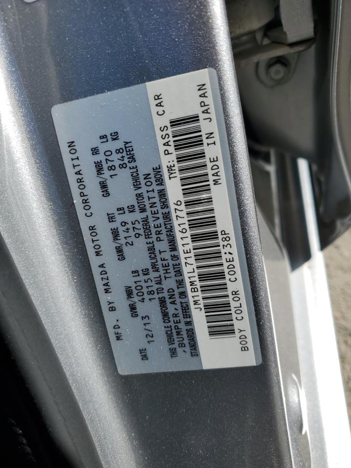 2014 Mazda 3 VIN JM1BM1L71E1161776 Copart auction photo, front end damage thumbnail 12