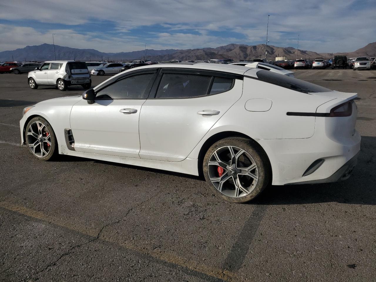 2018 KIA Stinger VIN KNAE55LC0J6038897 Copart auction photo, front end damage thumbnail 2