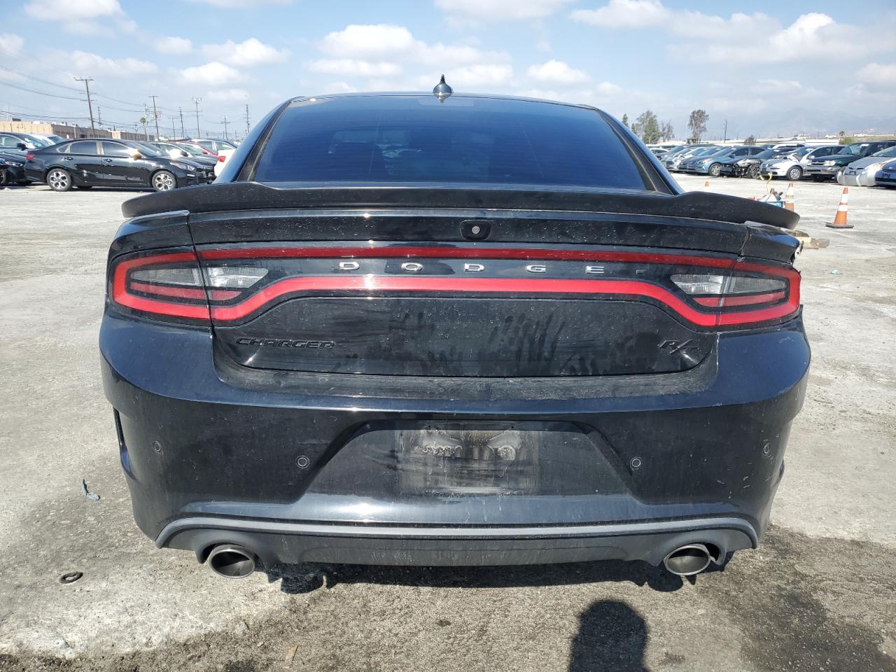 2019 Dodge Charger VIN 2C3CDXCT6KH736203 Copart auction photo, front end / rear end damage thumbnail 6