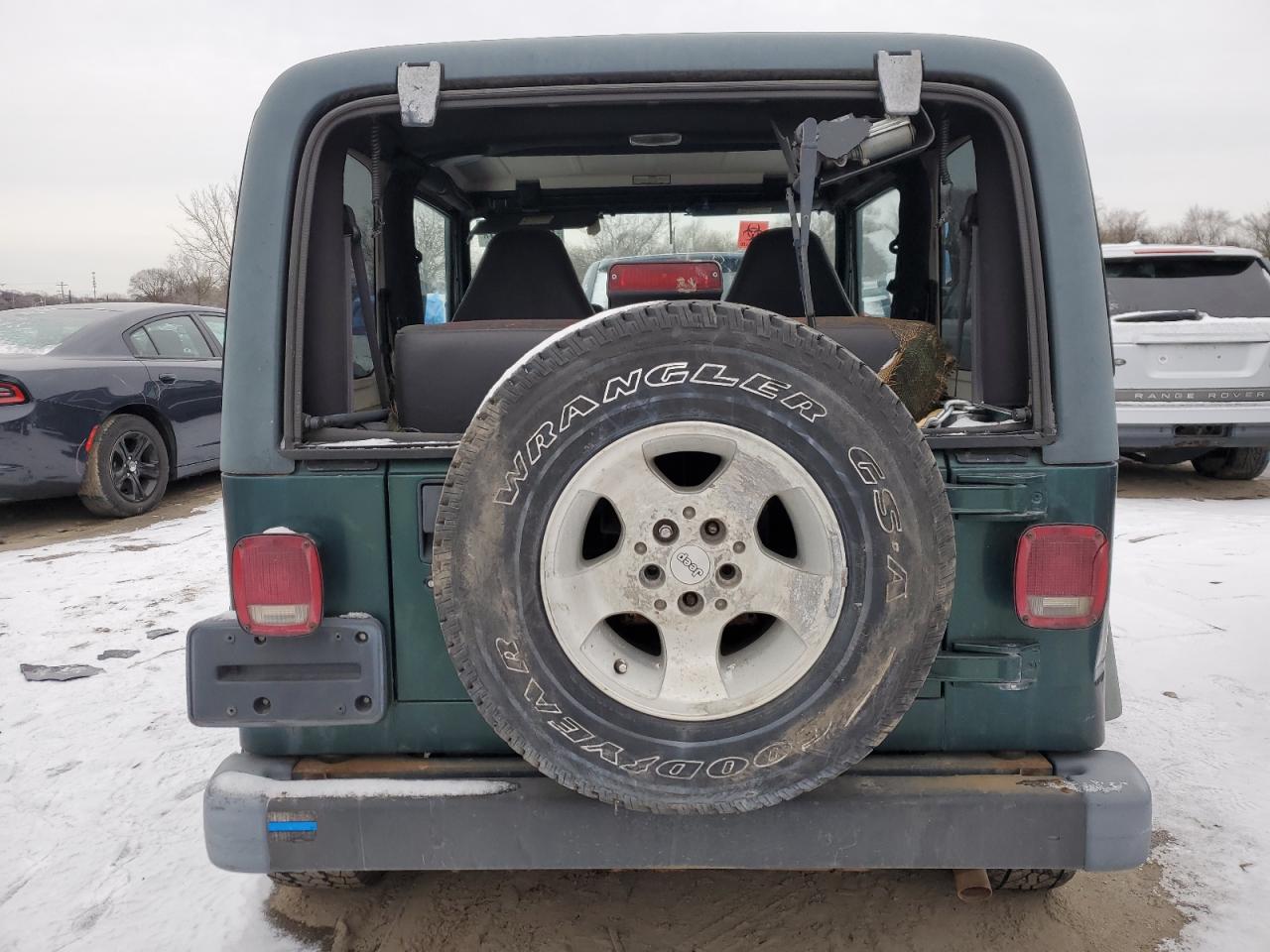 1999 Jeep Wrangler VIN 1J4FY19S2XP456798 Copart auction photo, rear end damage thumbnail 6