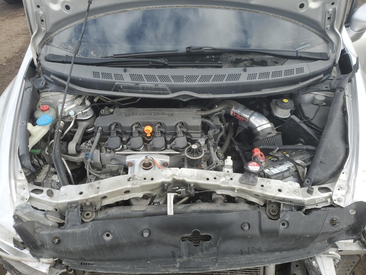 2010 Honda Civic VIN 19XFA1E56AE021736 Copart auction photo, front end damage thumbnail 11