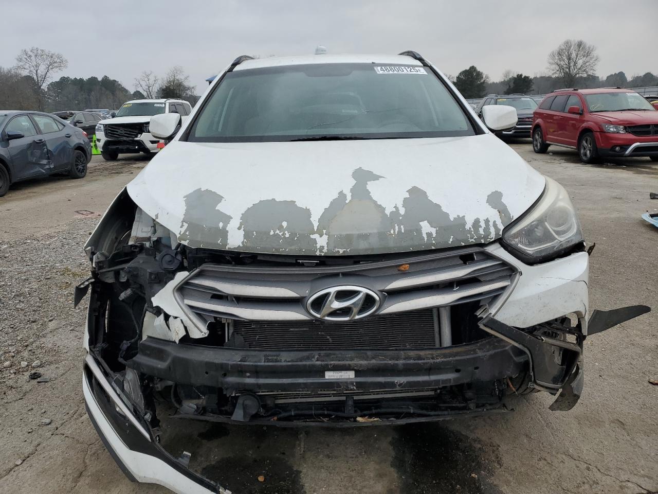 2017 Hyundai Santa Fe VIN 5XYZU3LB2HG382452 Copart auction photo, front end / minor dent/scratches damage thumbnail 5