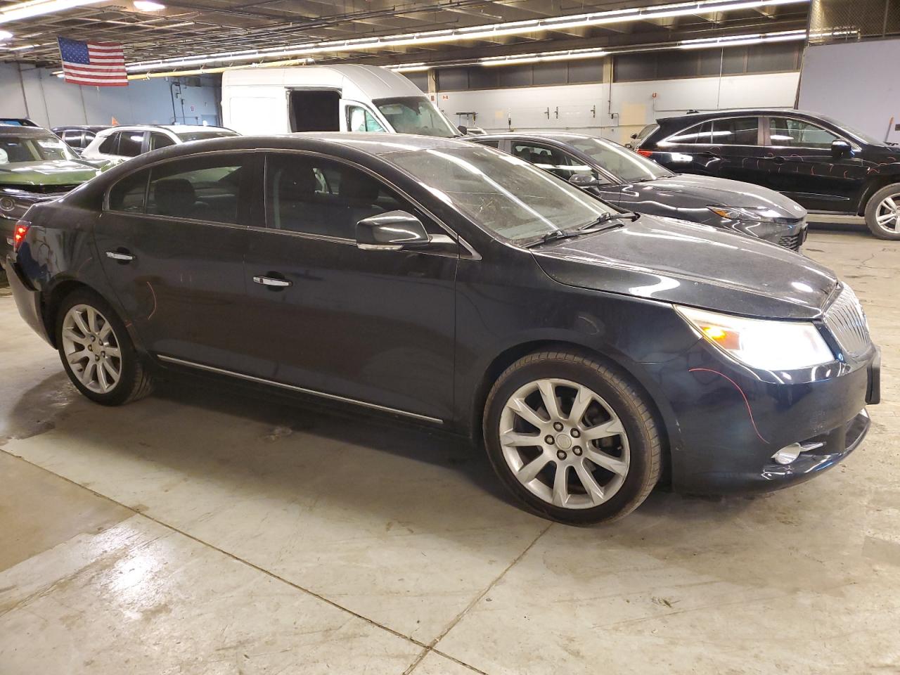 2011 Buick LaCrosse VIN 1G4GE5ED4BF245145 Copart auction photo, undercarriage / rear end damage thumbnail 4