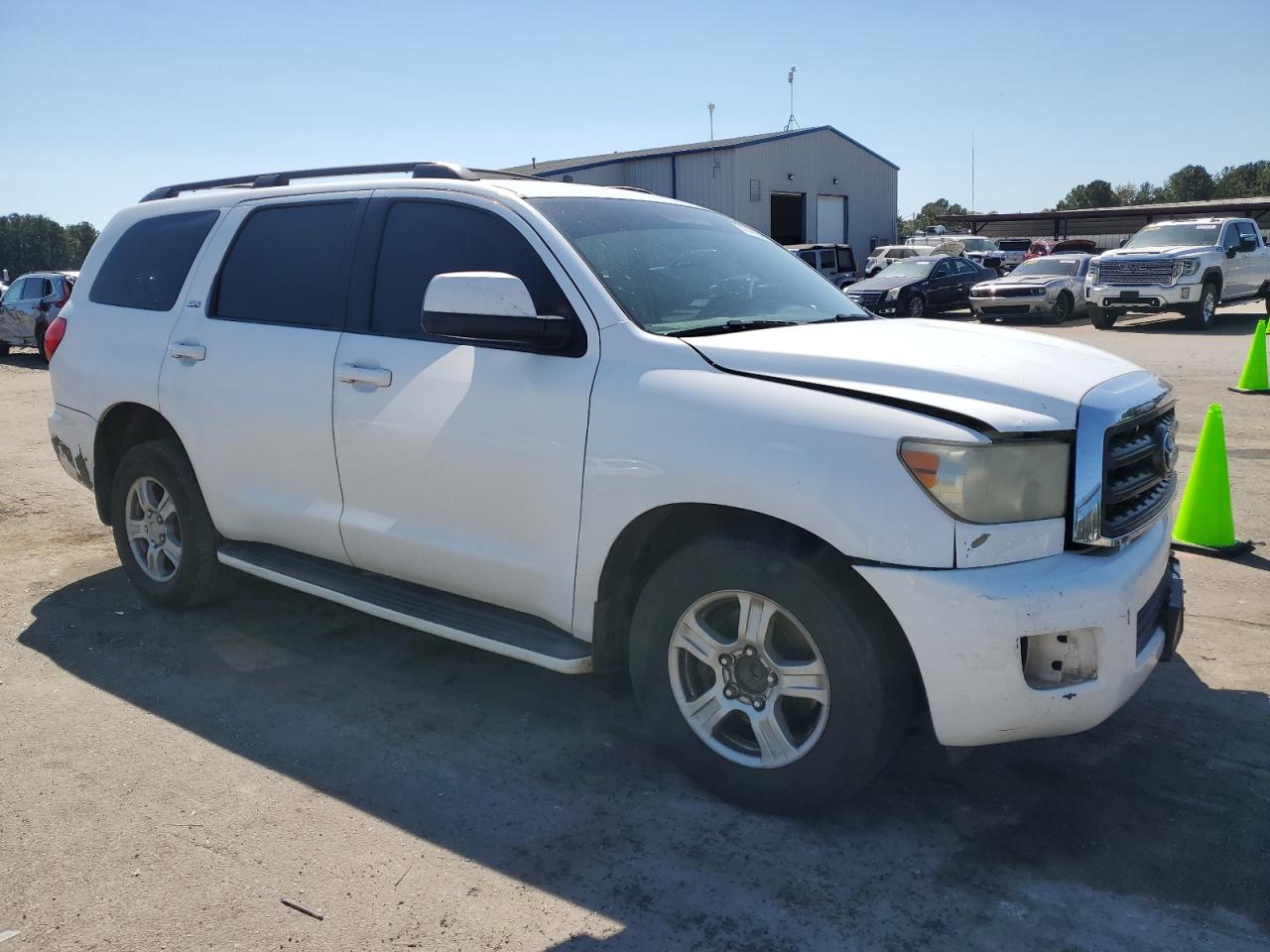 2009 Toyota Sequoia VIN 5TDZT64A19S000572 Copart auction photo, front end / side damage thumbnail 4