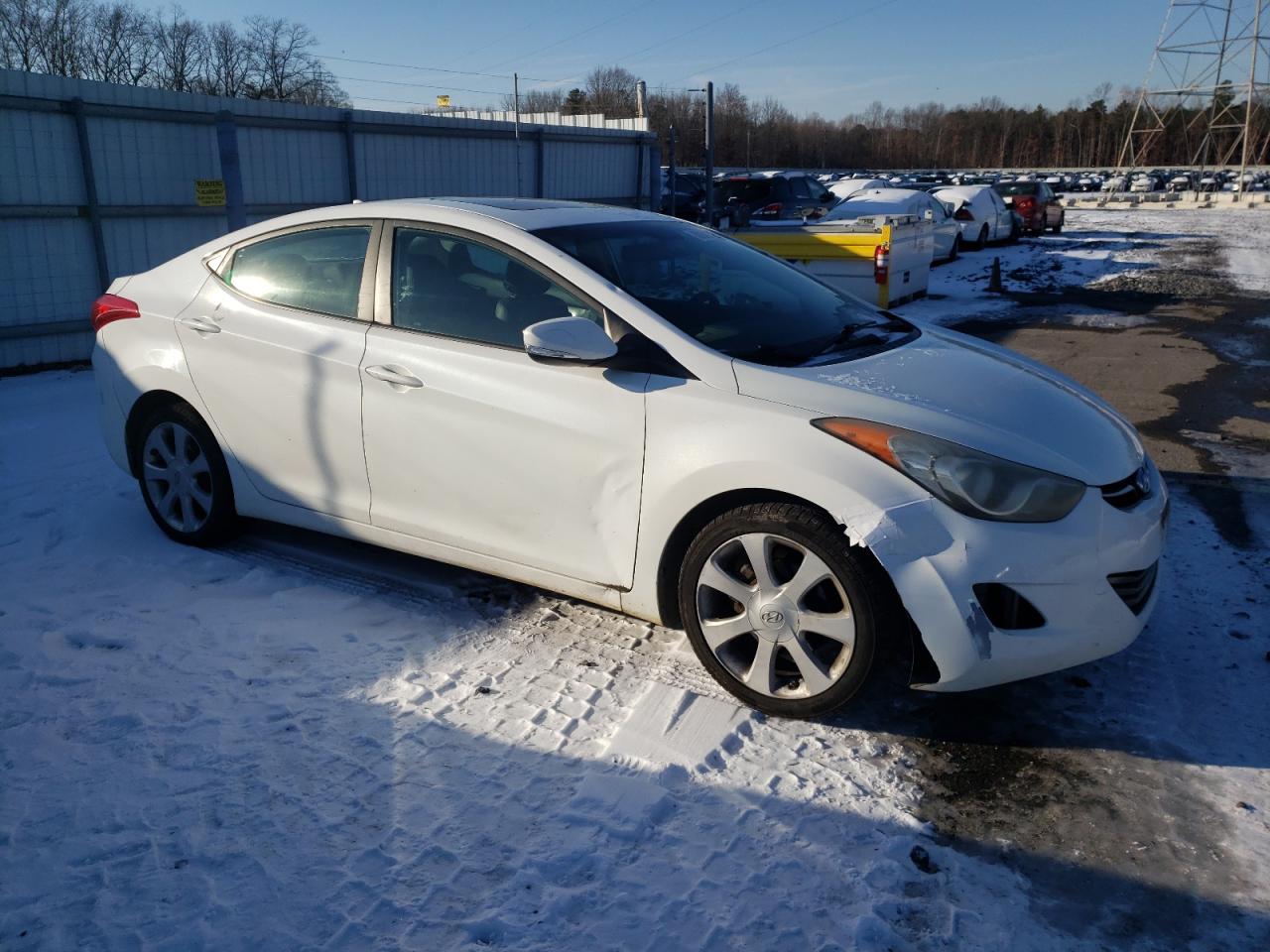 2011 Hyundai Elantra VIN 5NPDH4AE2BH011227 Copart auction photo, front end / minor dent/scratches damage thumbnail 4