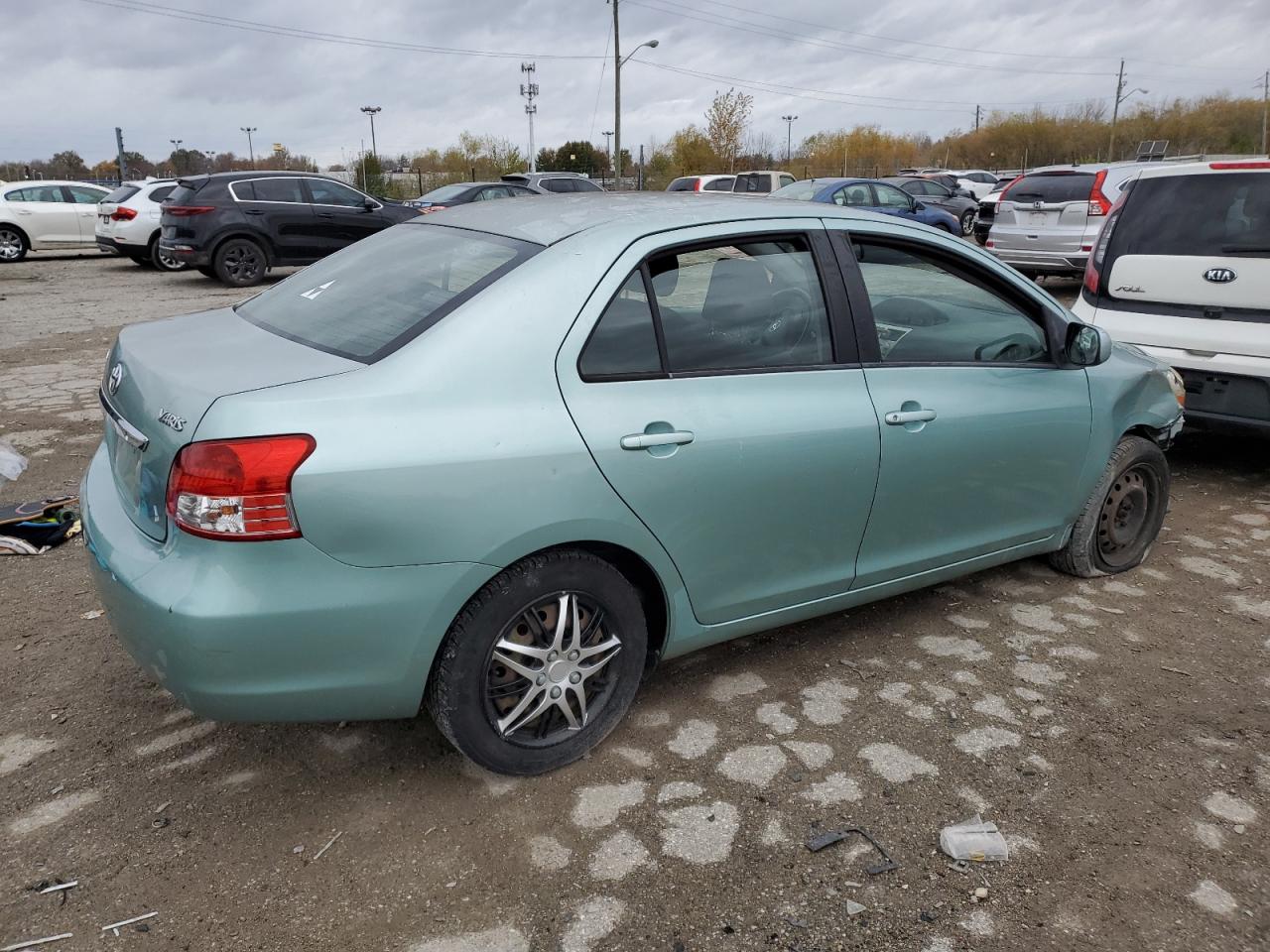 2007 Toyota Yaris VIN JTDBT923571054460 Copart auction photo, front end / rear end damage thumbnail 3