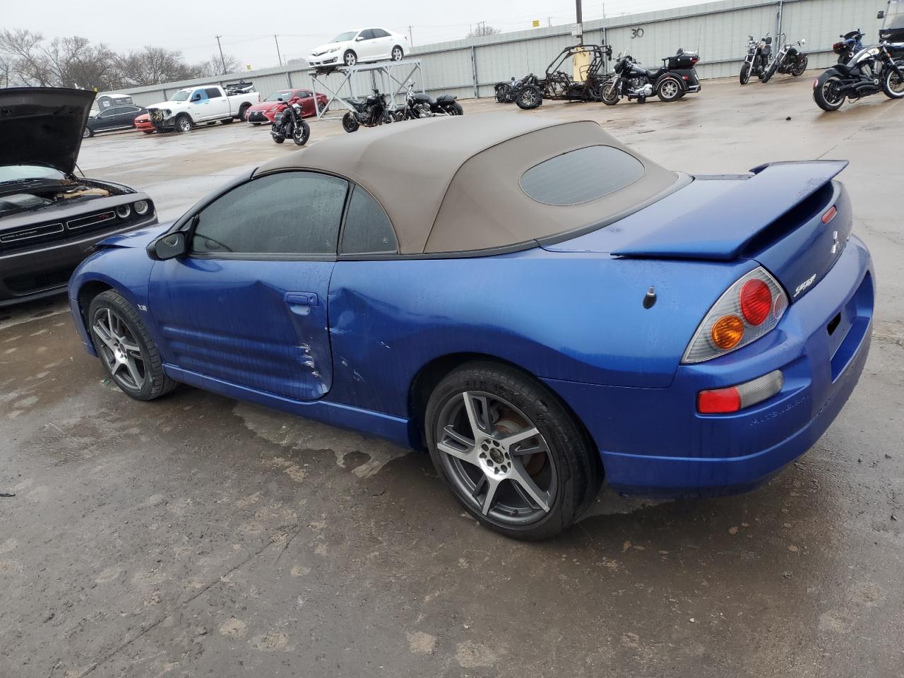 2005 Mitsubishi Eclipse VIN 4A3AE75H65E014165 Copart auction photo, side / front end damage thumbnail 2