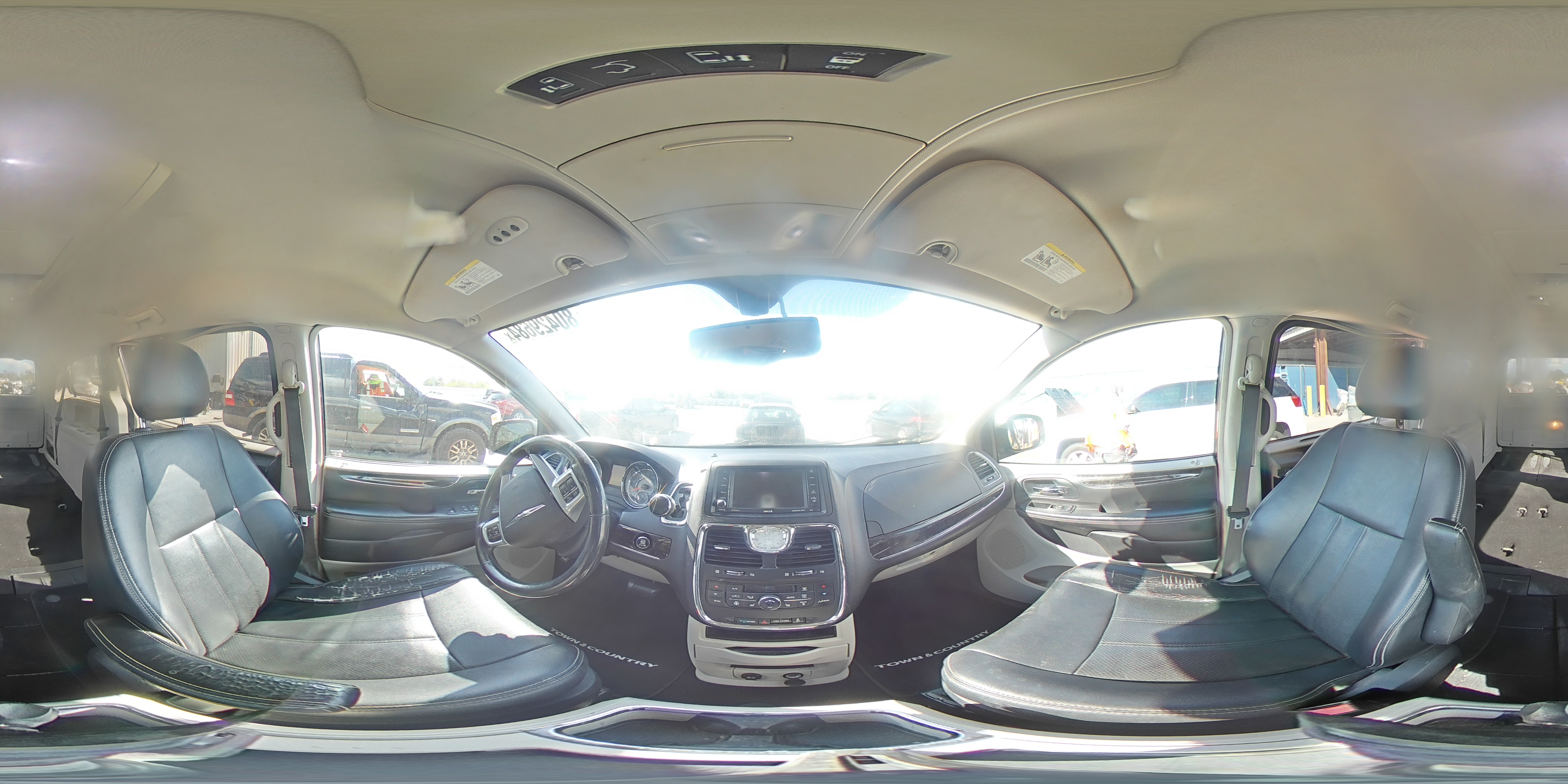 2013 Chrysler Town & Country VIN 2C4RC1CGXDR757562 Copart auction photo, front end / rear end damage thumbnail 16