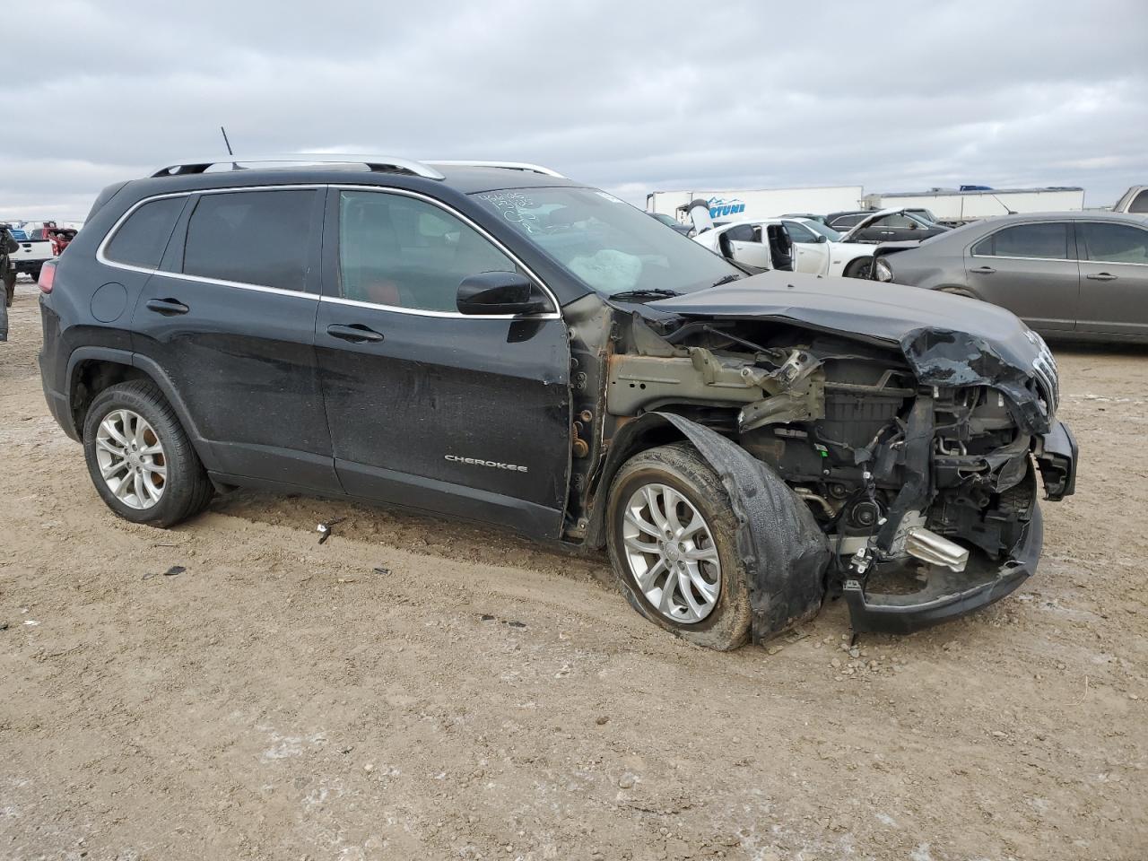 2019 Jeep Grand Cherokee VIN 1C4PJLCB0KD487691 Copart auction photo, front end damage thumbnail 4