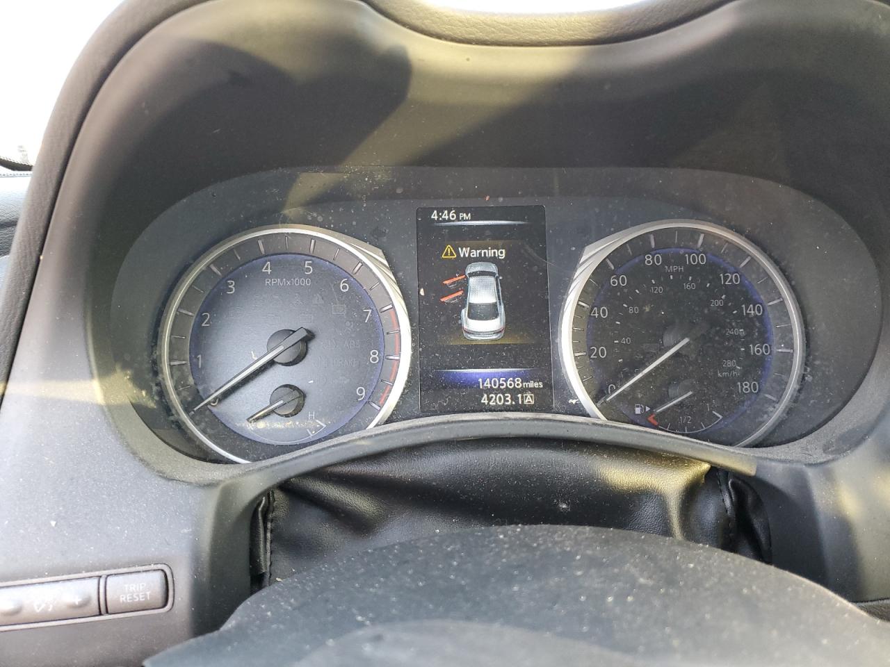 2017 Infiniti Q50 VIN JN1EV7ARXHM837326 Copart auction photo, rear end / side damage thumbnail 9