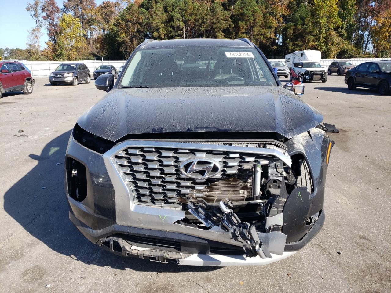 2021 Hyundai Palisade VIN KM8R54HE7MU215160 Copart auction photo, front end damage thumbnail 5
