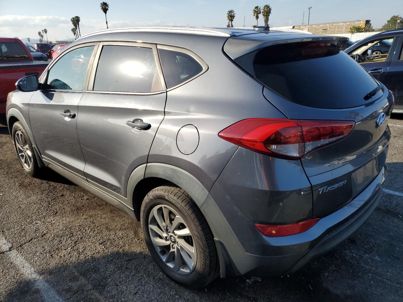2016 Hyundai Tucson VIN KM8J33A48GU154856 Copart auction photo, vandalism damage thumbnail 2