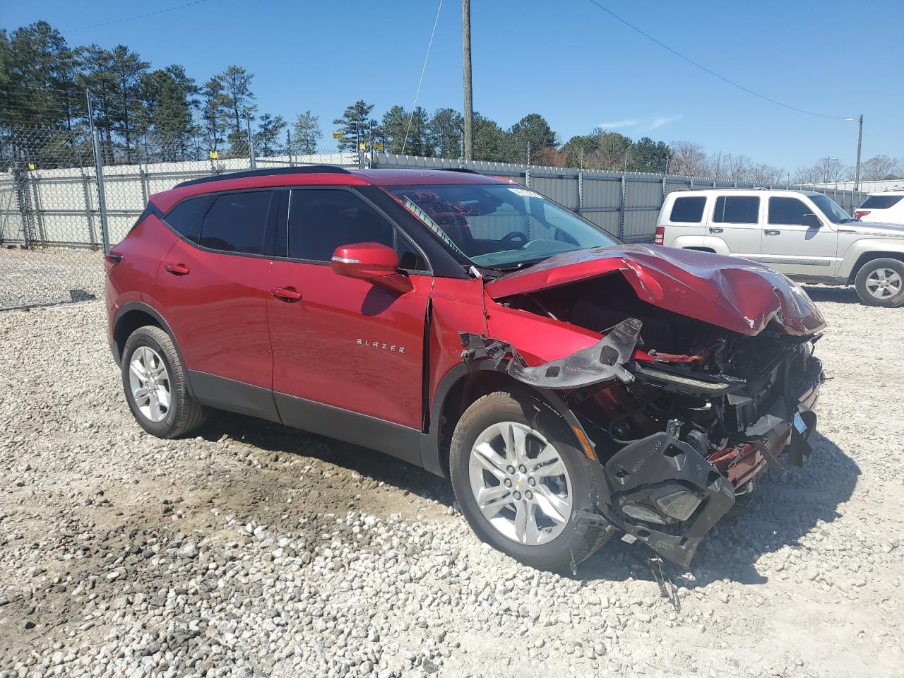2021 Chevrolet Blazer VIN 3GNKBCRS1MS570801 Copart auction photo, front end damage thumbnail 4