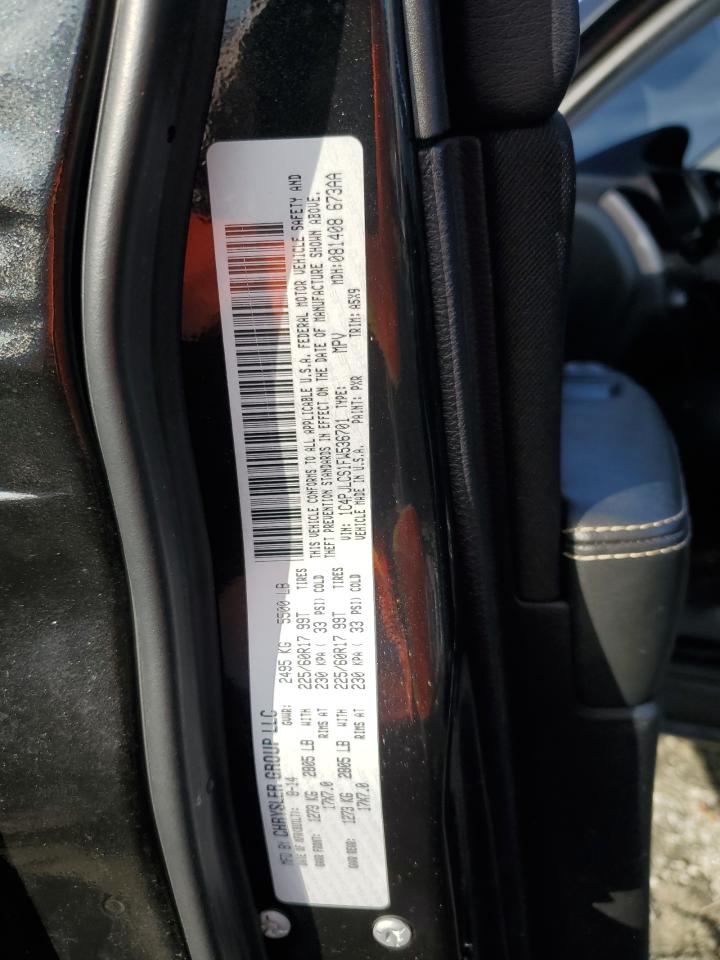 2015 Jeep Grand Cherokee VIN 1C4PJLCS1FW536701 Copart auction photo, front end / minor dent/scratches damage thumbnail 13