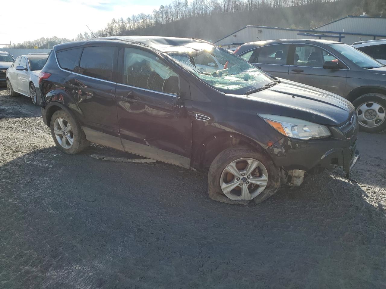 2014 Ford Escape VIN 1FMCU0GX1EUE49106 Copart auction photo, all over damage thumbnail 4