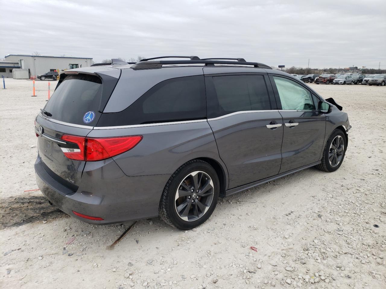2022 Honda Odyssey VIN 5FNRL6H91NB004605 Copart auction photo, front end / side damage thumbnail 3