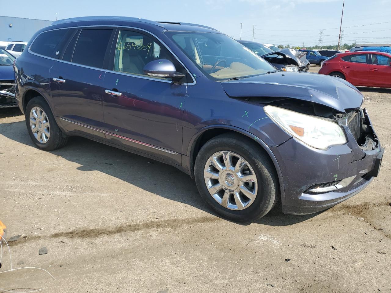 2014 Buick Enclave VIN 5GAKVCKD2EJ239872 Copart auction photo, front end damage thumbnail 4