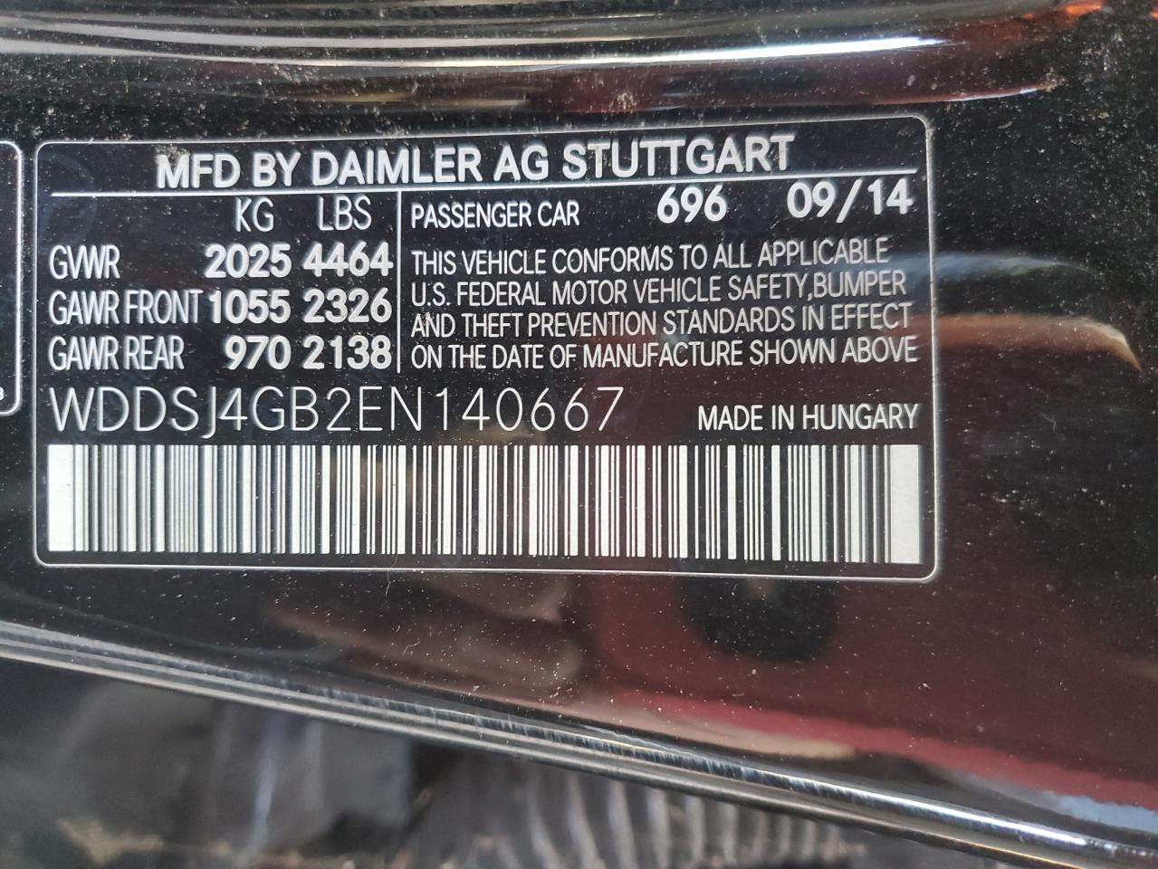 2014 Mercedes-Benz CLA-klasse VIN WDDSJ4GB2EN140667 Copart auction photo, front end / minor dent/scratches damage thumbnail 12