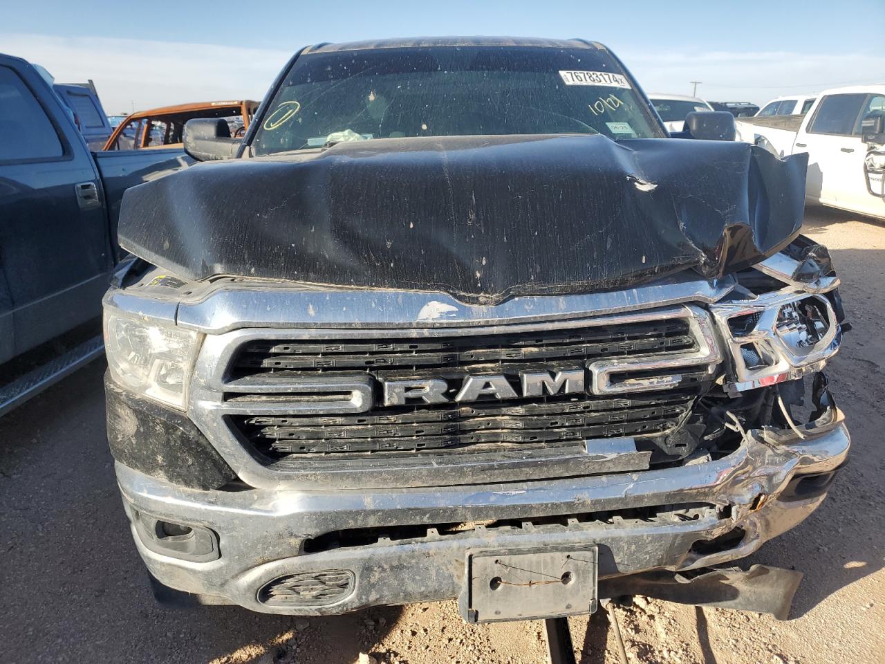 2021 RAM 1500 VIN 1C6RREFT0MN630693 Copart auction photo, front end damage thumbnail 5