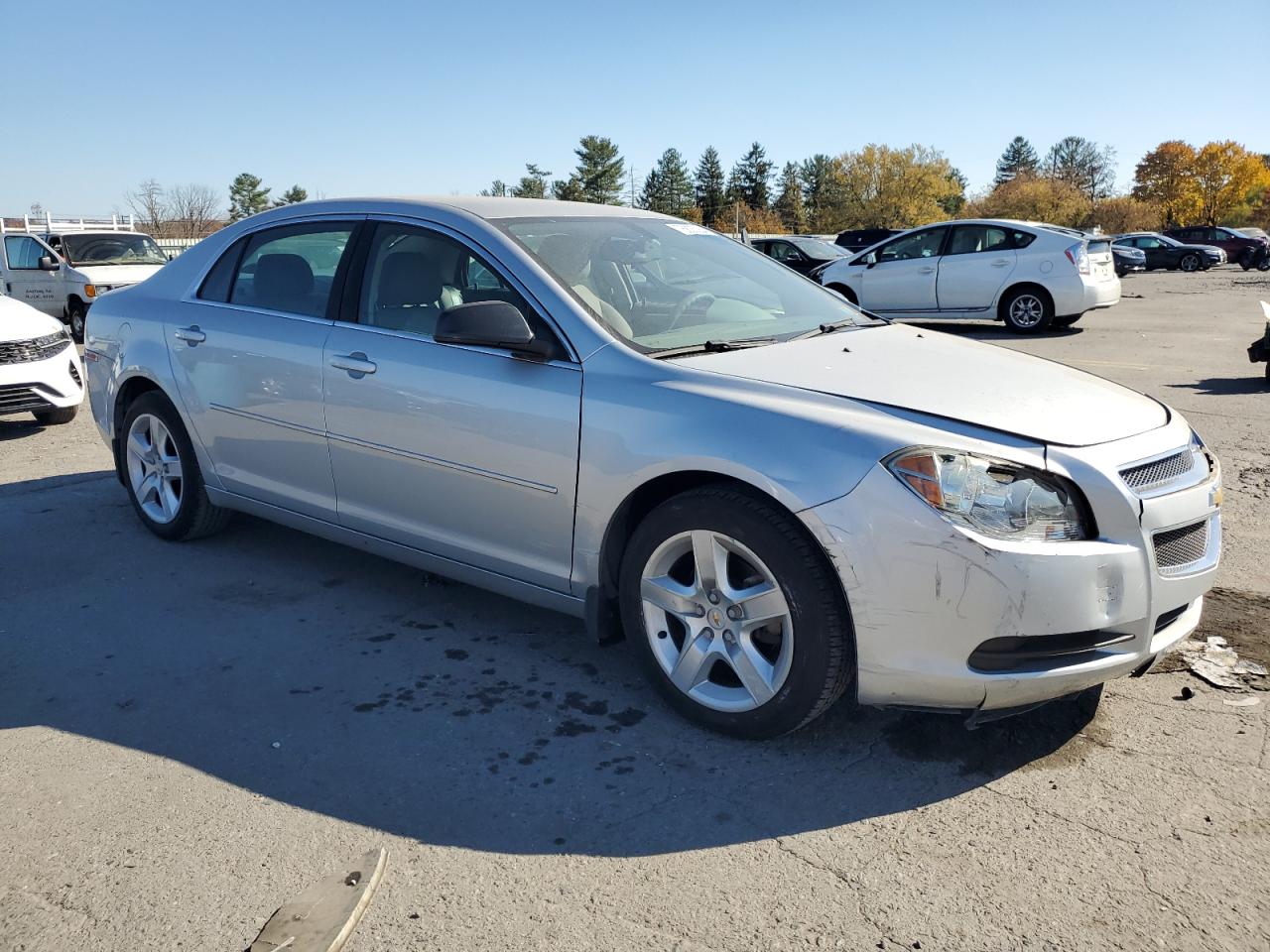 2012 Chevrolet Malibu VIN 1G1ZB5E02CF217793 Copart auction photo, front end / side damage thumbnail 4