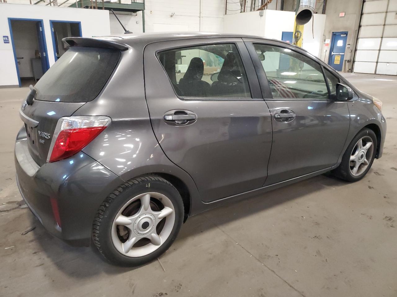 2012 Toyota Yaris VIN JTDKTUD39CD536485 Copart auction photo, undercarriage / front end damage thumbnail 3