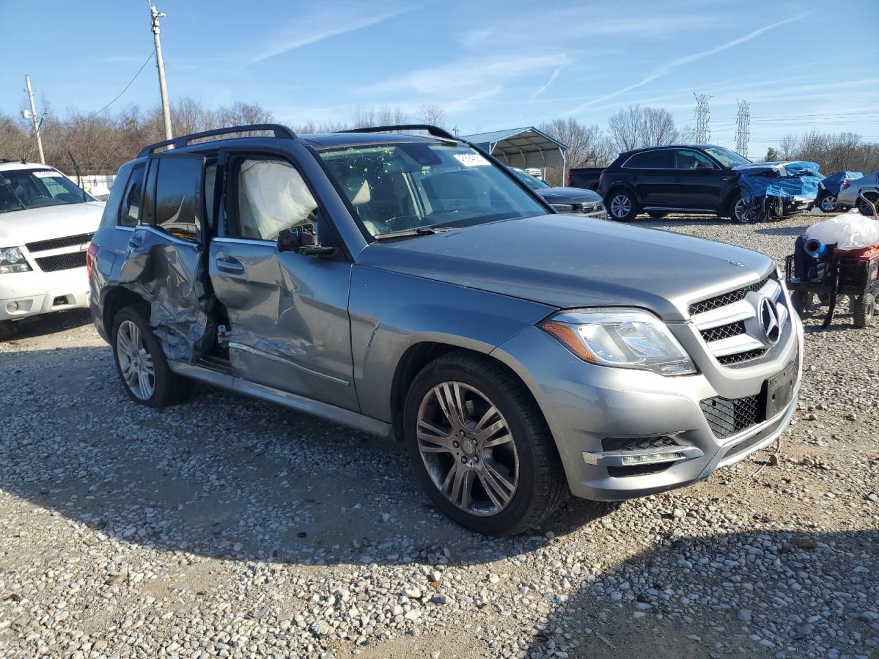 2015 Mercedes-Benz GLK-klasse VIN WDCGG5HB4FG419606 Copart auction photo, side damage thumbnail 4