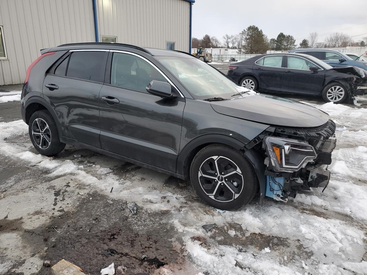 2023 KIA Niro VIN KNDCR3LE3P5074487 Copart auction photo, front end damage thumbnail 4