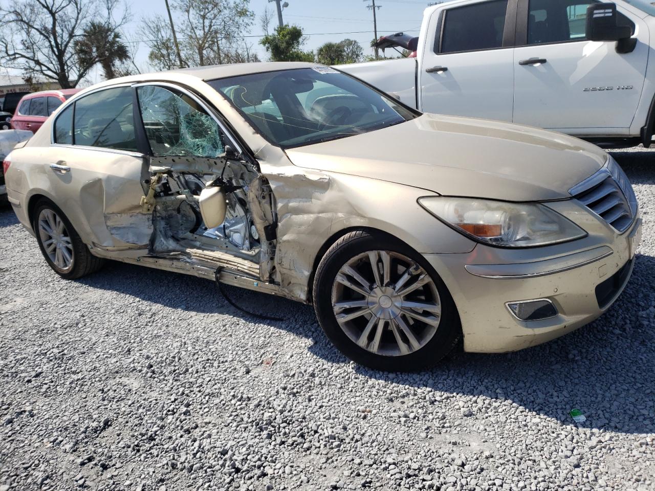 2011 Hyundai Genesis VIN KMHGC4DF7BU132661 Copart auction photo, side damage thumbnail 4