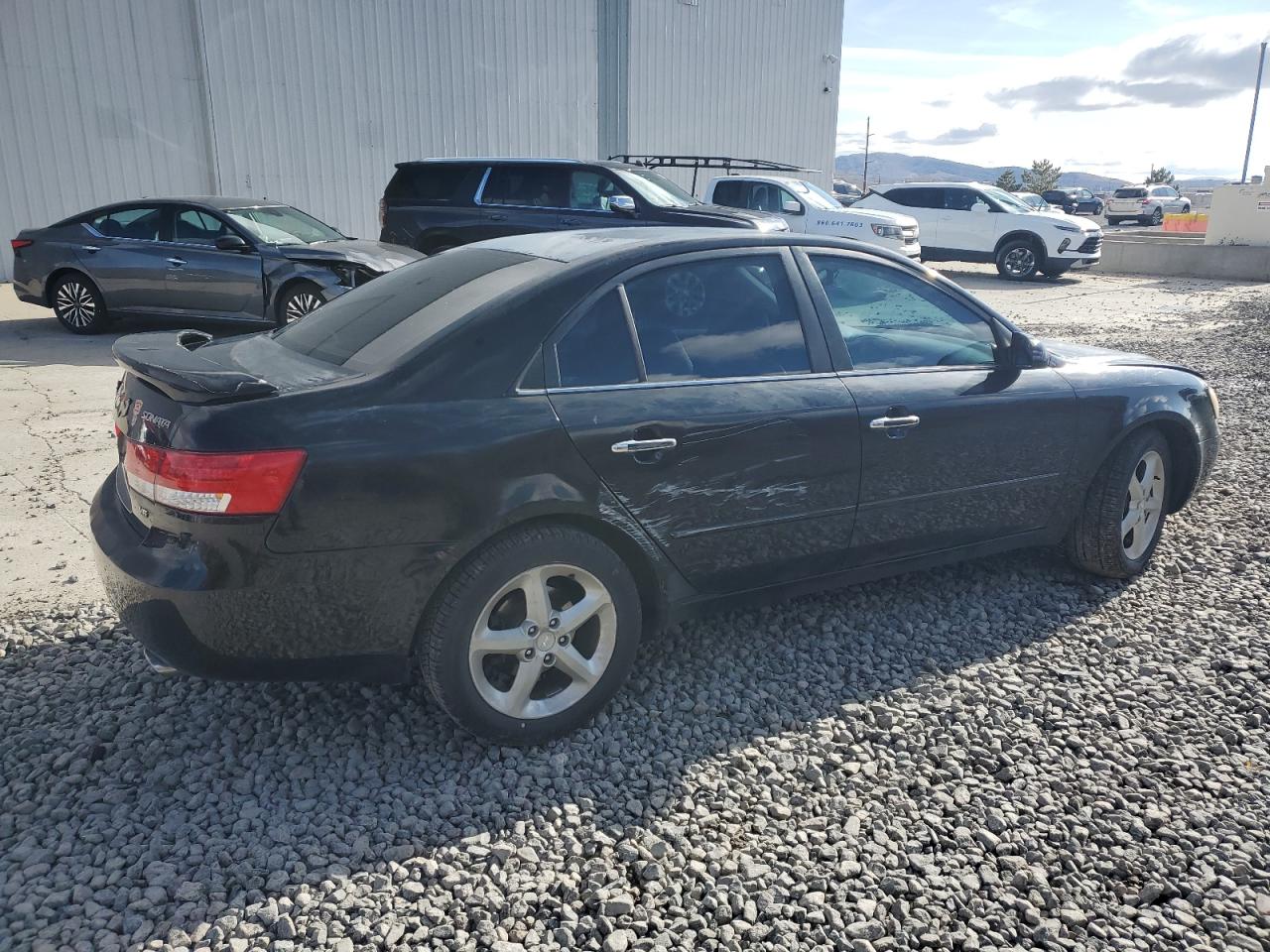 2007 Hyundai Sonata VIN 5NPEU46F37H219254 Copart auction photo, side damage thumbnail 3